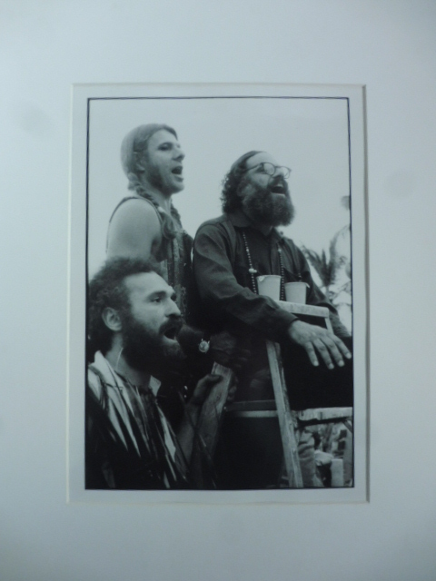 Allen Ginsberg. Miami 1972. Manifestazione durante la convention per i Democratici. (Fotografia originale vintage)